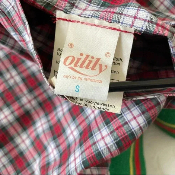 Vintage Oilily Reversible Jacket Quilt Lined Cats Lover And Christmas Size S - Picture 11 of 15